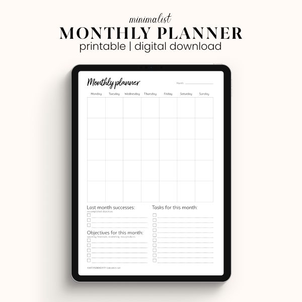 monthly planner