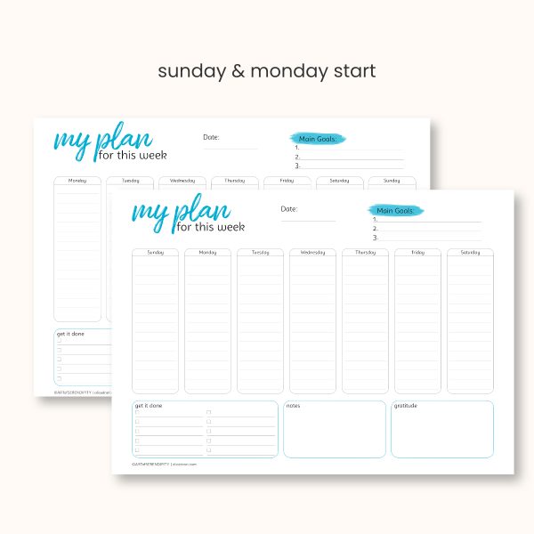 weekly planner