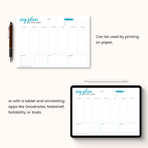 weekly planner