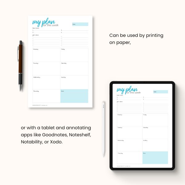 weekly planner