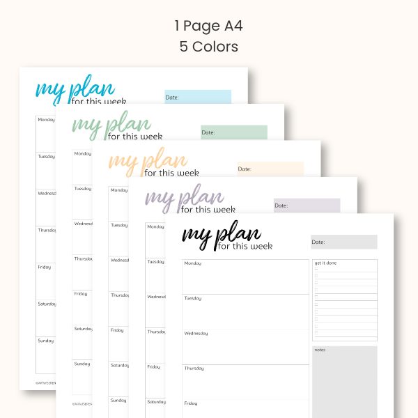 weekly planner