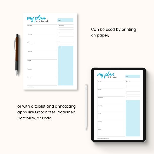 weekly planner