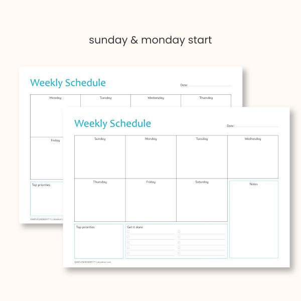 weekly planner